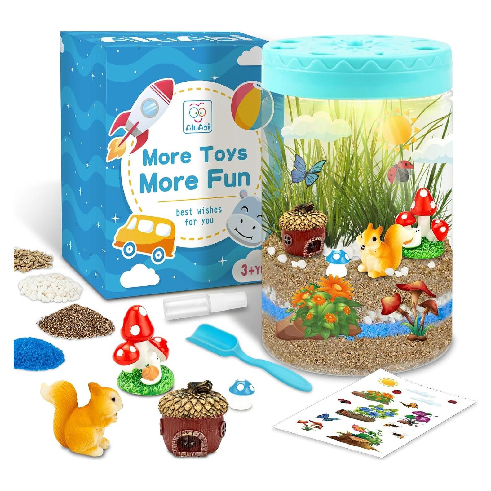 Kit de Terrario Iluminado AluAbi para Niños 4-12 Años