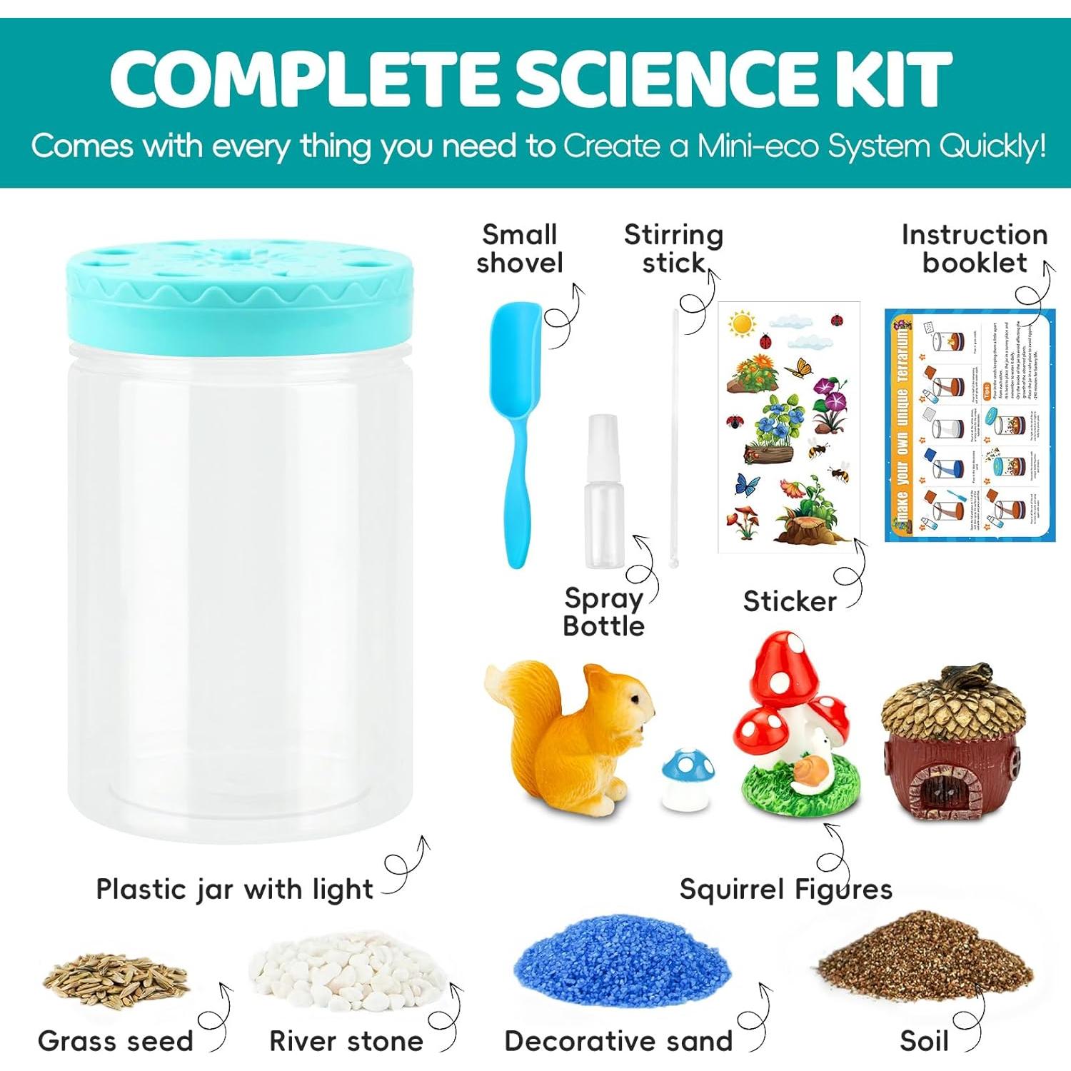 Kit de Terrario Iluminado AluAbi para Niños 4-12 Años