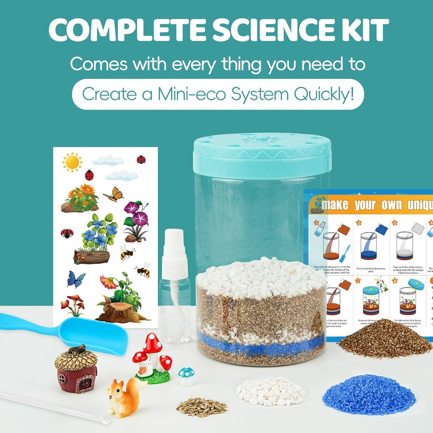 Kit de Terrario Iluminado AluAbi para Niños 4-12 Años