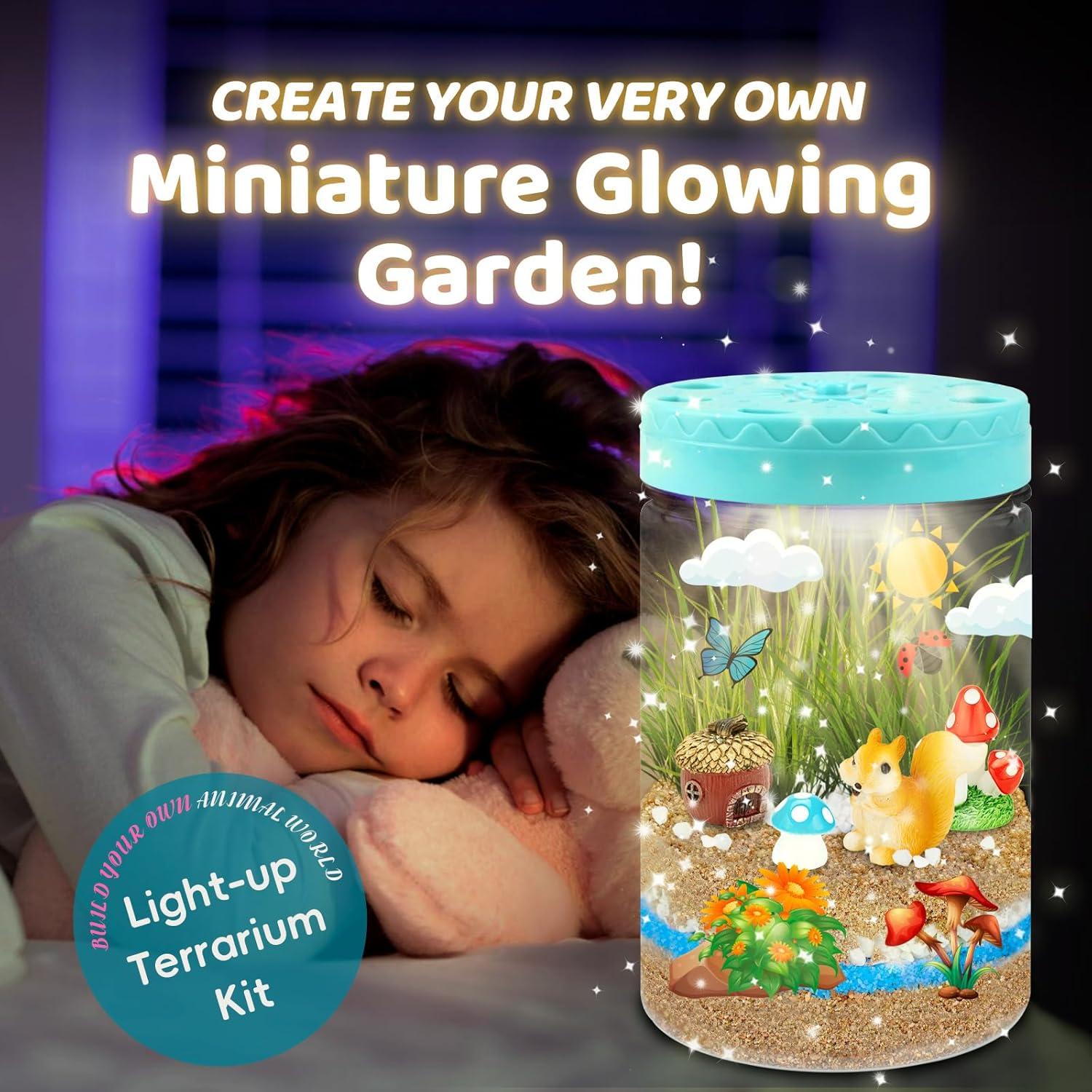 Kit de Terrario Iluminado AluAbi para Niños 4-12 Años