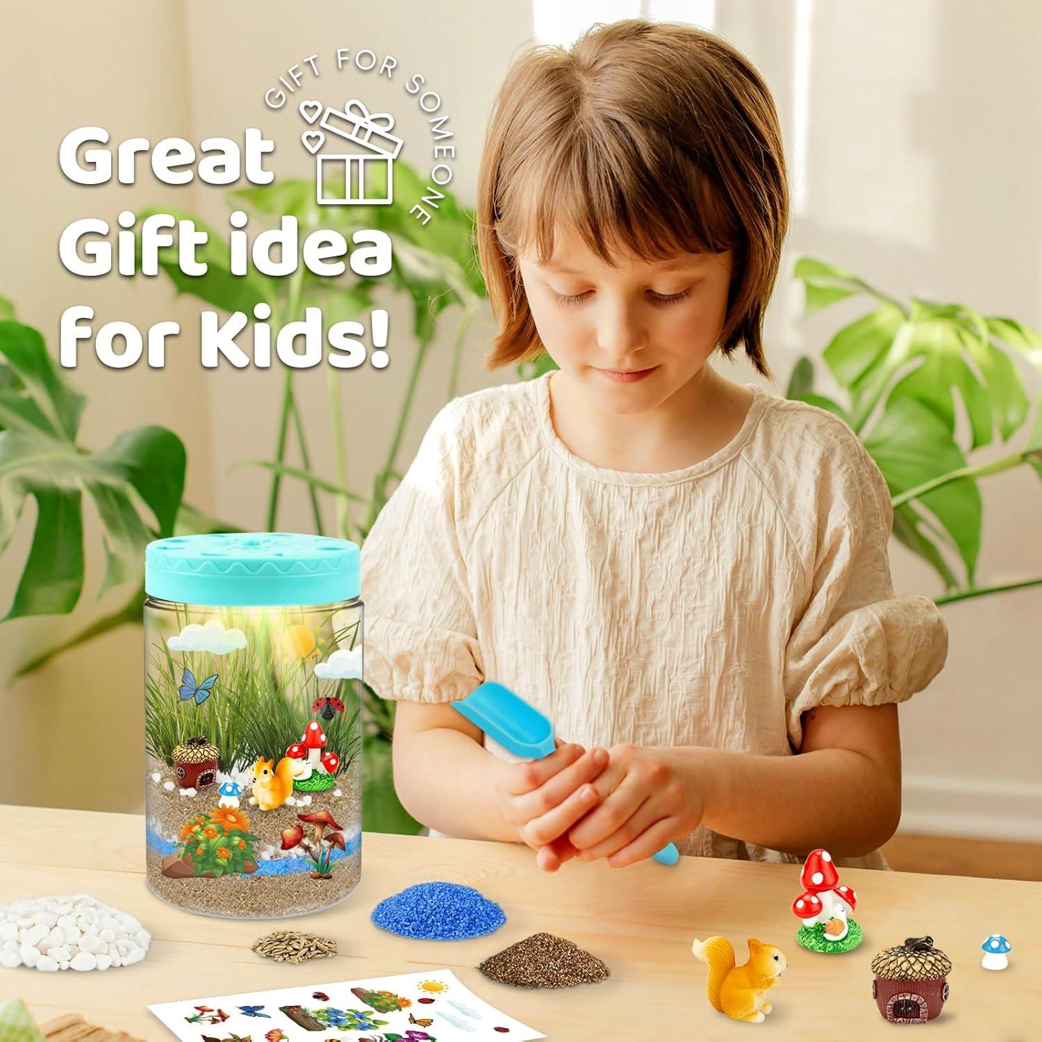 Kit de Terrario Iluminado AluAbi para Niños 4-12 Años