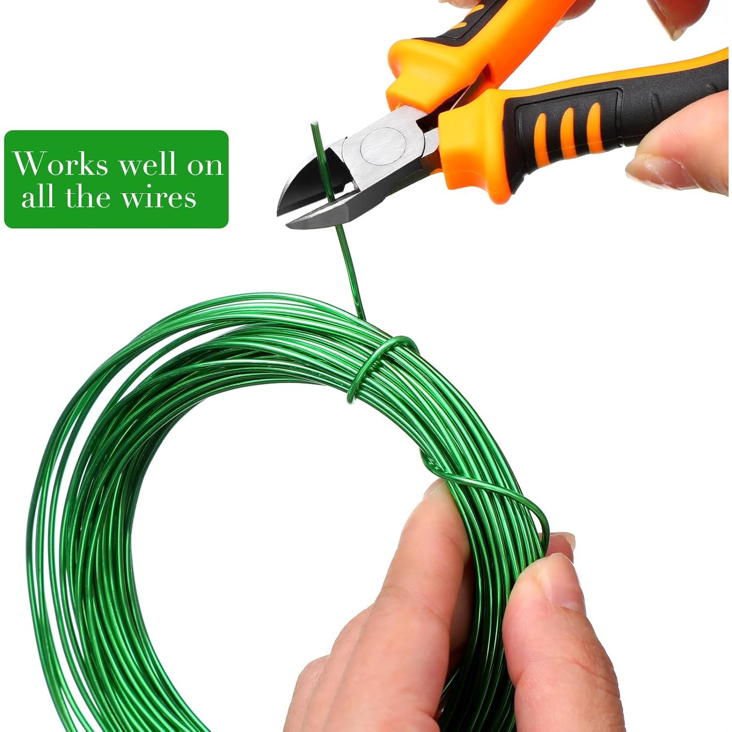 Juego de Alambre de Bonsai Mudder 5 Rollos 160 Pies 1/1.5/2 mm