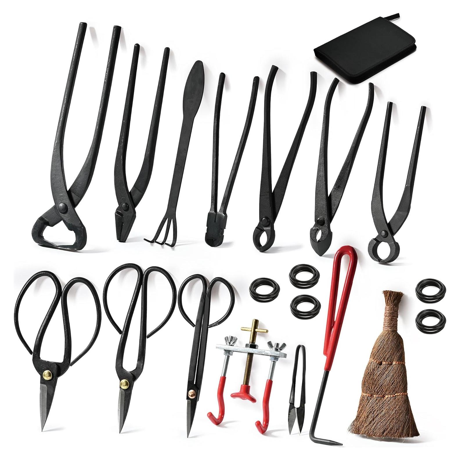 Kit de Bonsai 14 Piezas Mefape - Herramientas Jardinería Acero