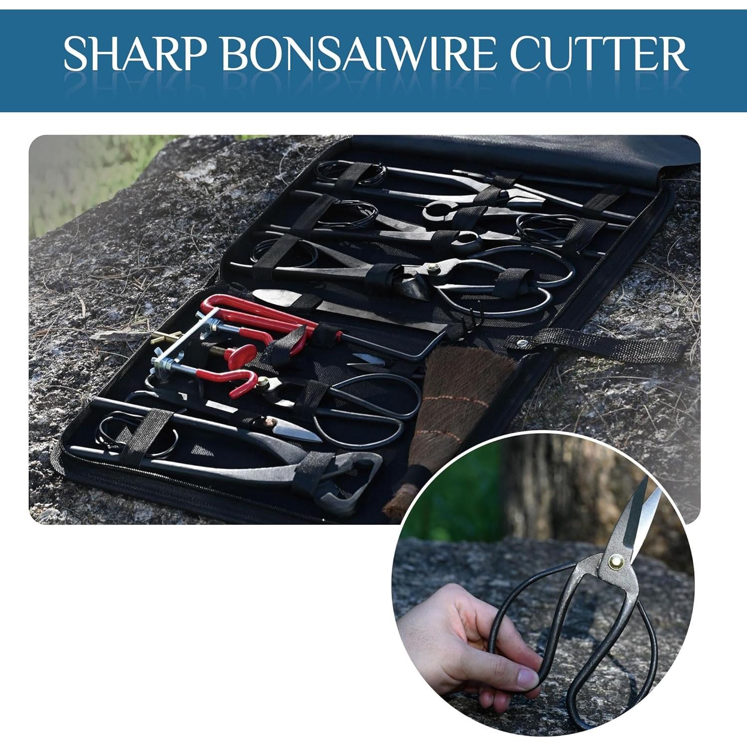 Kit de Bonsai 14 Piezas Mefape - Herramientas Jardinería Acero