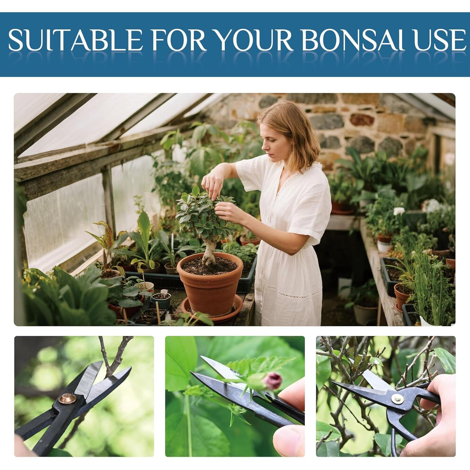 Kit de Bonsai 14 Piezas Mefape - Herramientas Jardinería Acero