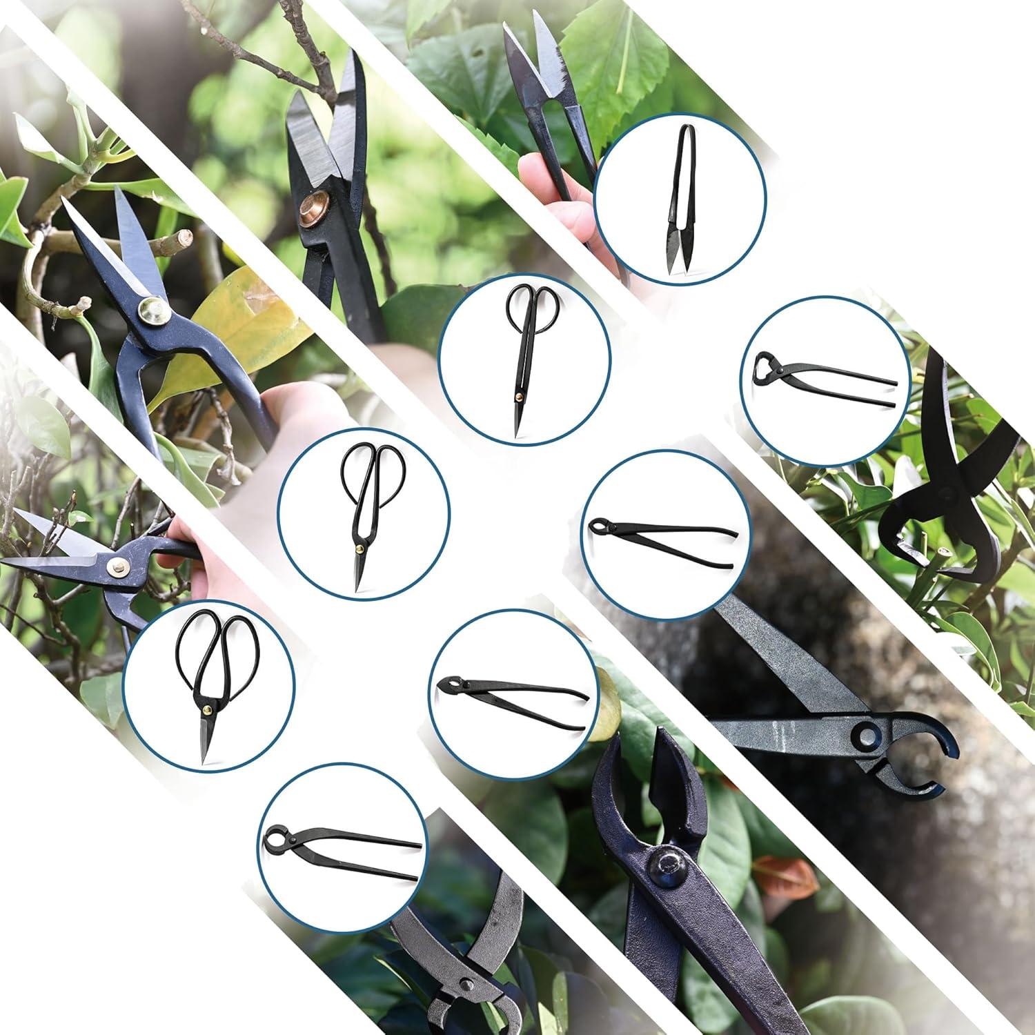 Kit de Bonsai 14 Piezas Mefape - Herramientas Jardinería Acero