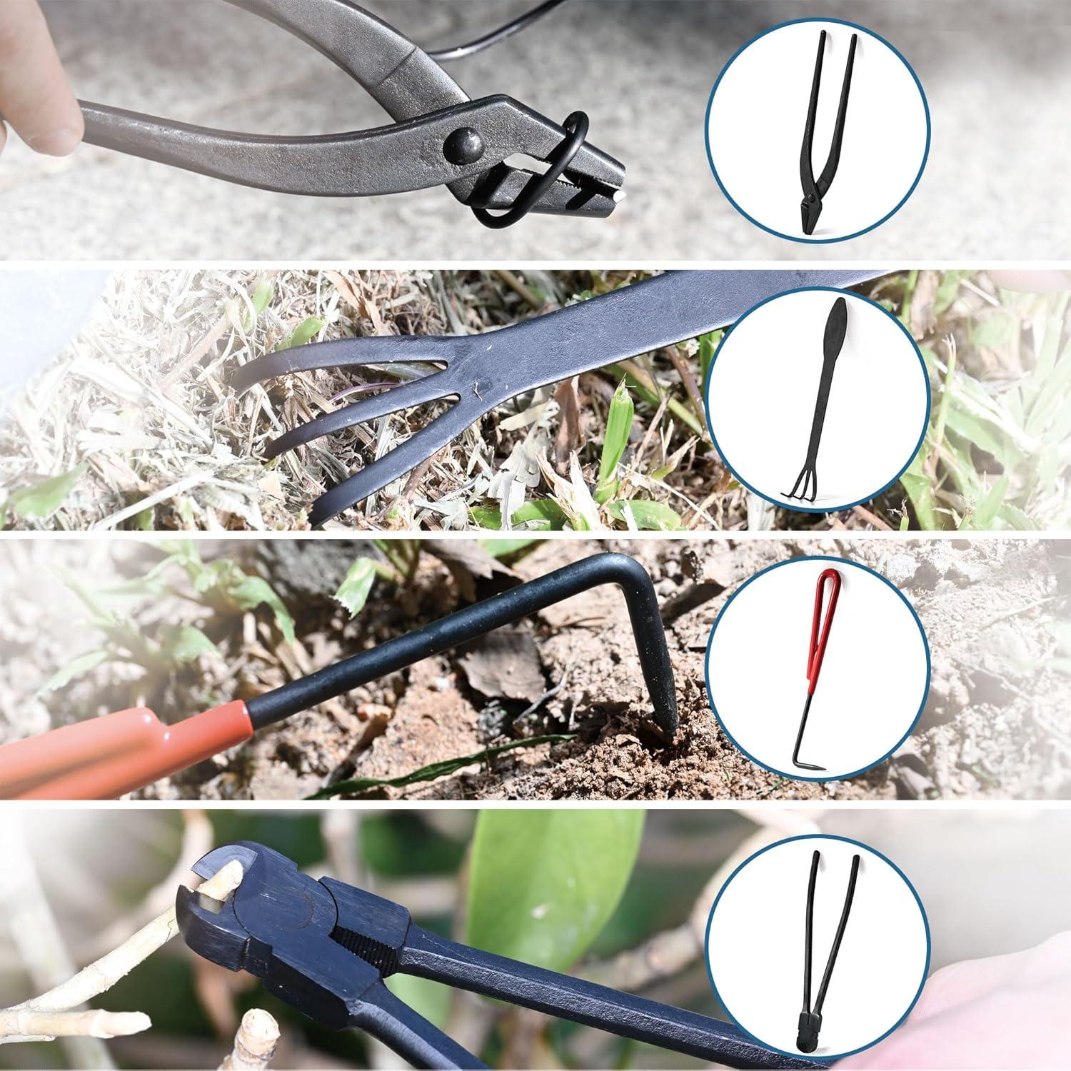 Kit de Bonsai 14 Piezas Mefape - Herramientas Jardinería Acero