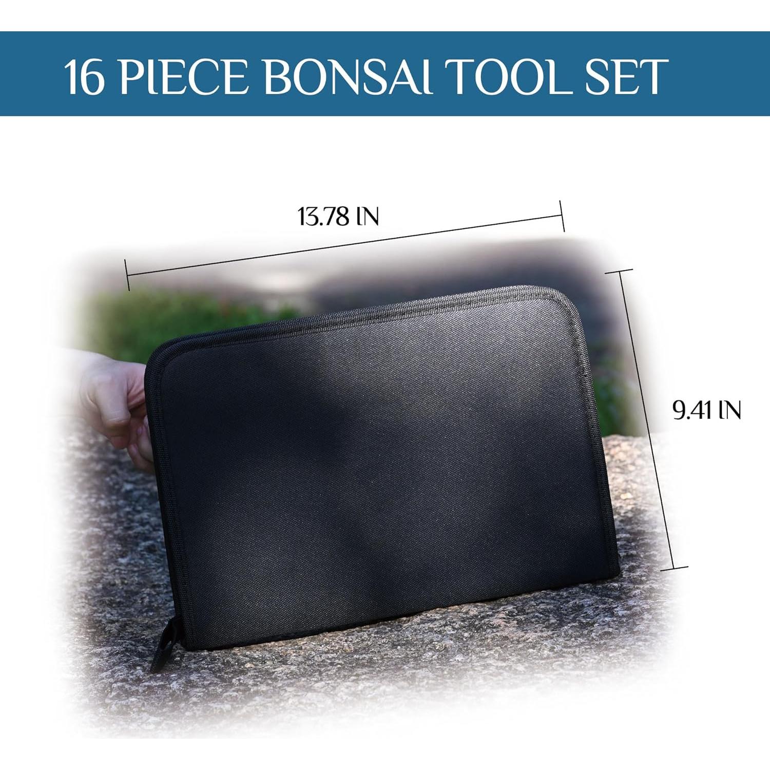 Kit de Bonsai 14 Piezas Mefape - Herramientas Jardinería Acero