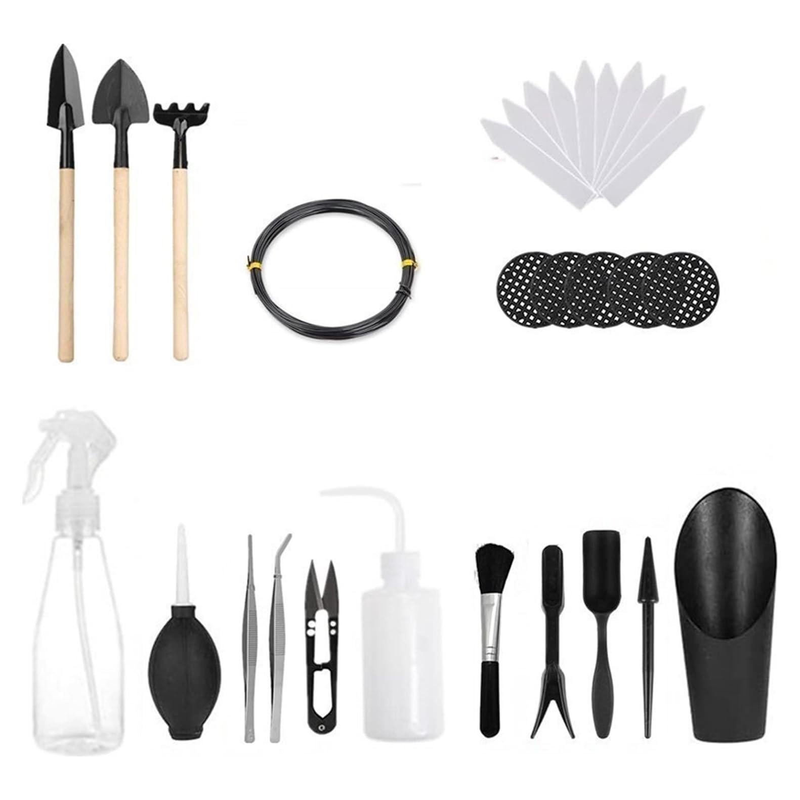 Juego de Herramientas para Bonsai PhantomSky 16 Piezas Acero