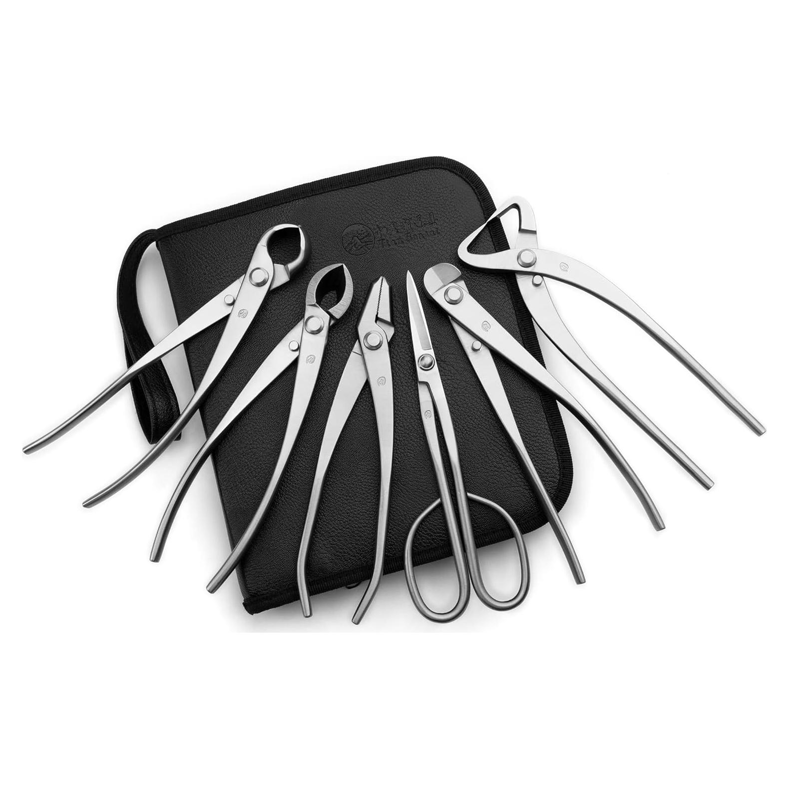 Juego de Herramientas de Bonsai TianBonsai 6 Piezas Acero Aleado