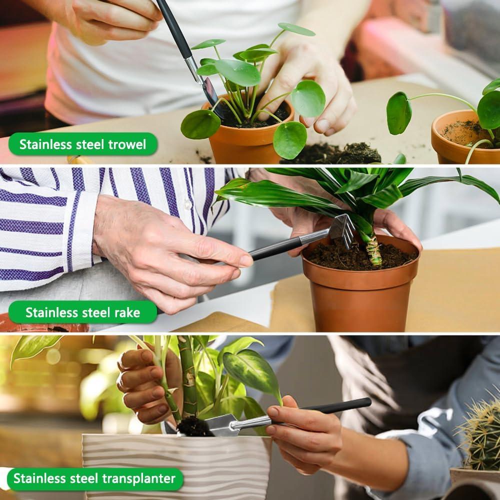 Kit de Herramientas para Bonsai Bonfino - 21 Piezas, Acero Inoxidable