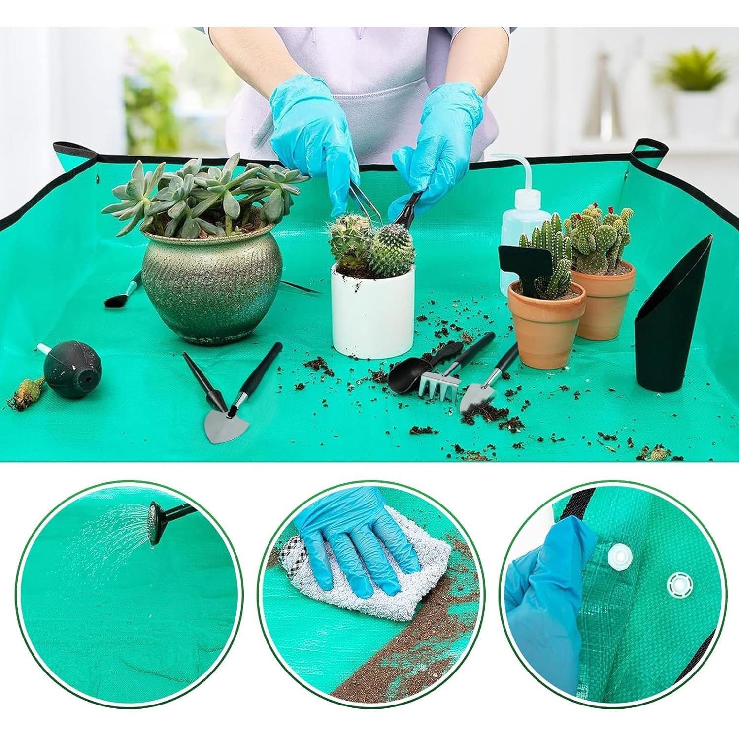 Kit de Herramientas para Bonsai FGRKXCV - 24 Piezas, Verde