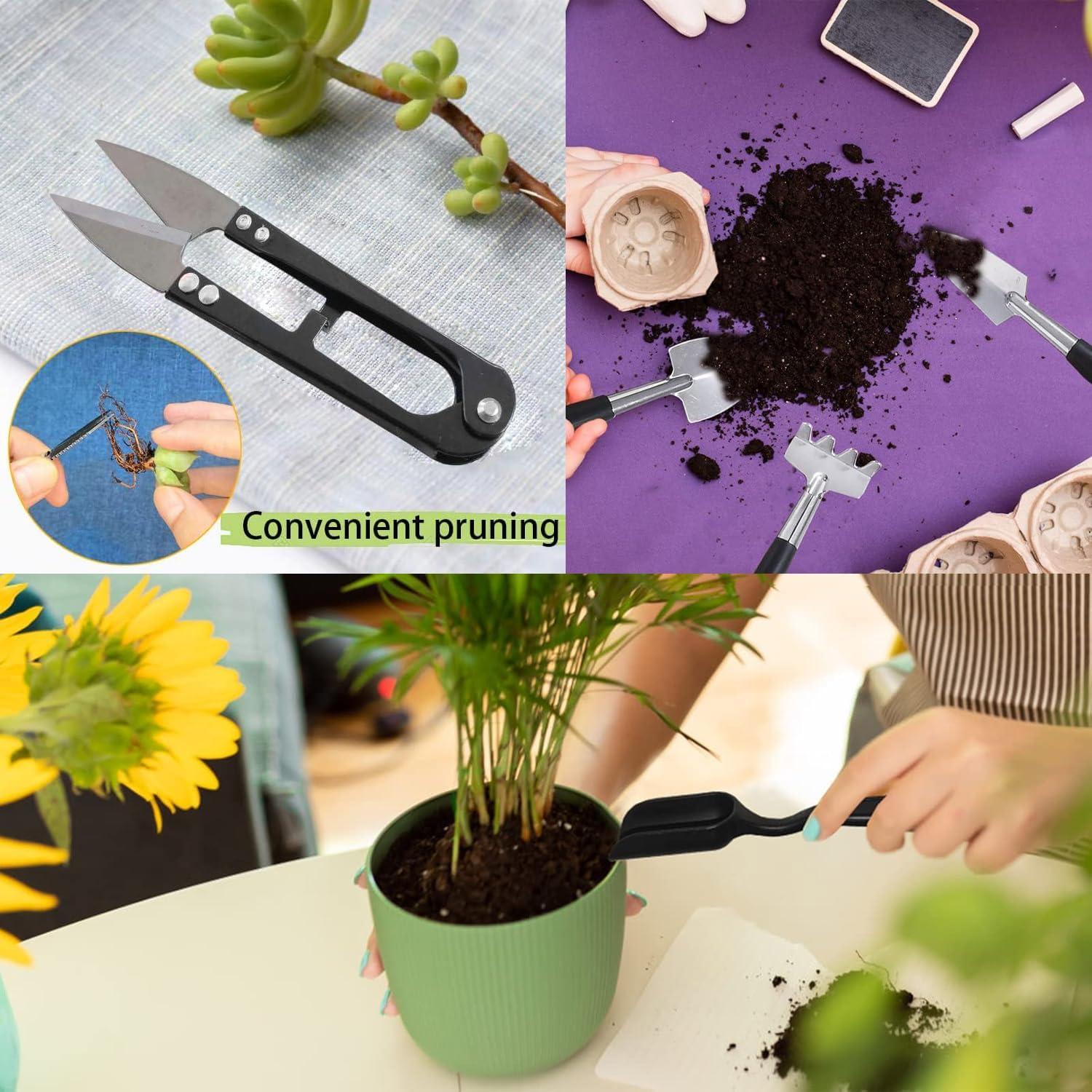 Kit de Herramientas para Bonsai FGRKXCV - 24 Piezas, Verde