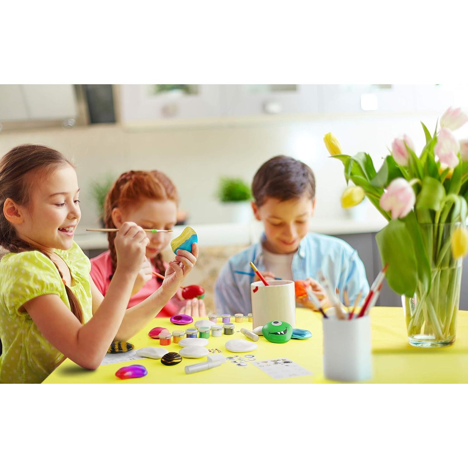 Kit de Pintura de Rocas Dan&Darci - Manualidades para Niños 6-12 Años