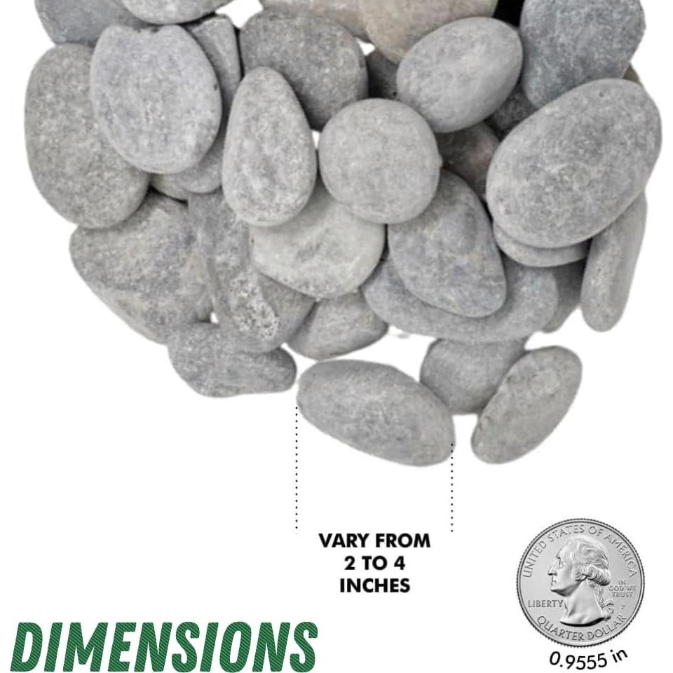 Kit de Pintura de Rocas de Río PGN - 40 Piezas 5-10 cm