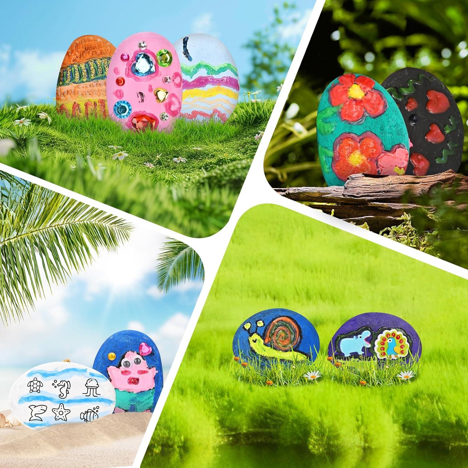 Kit de Pintura de Rocas PieDiaFos para Niños 6-12 Años