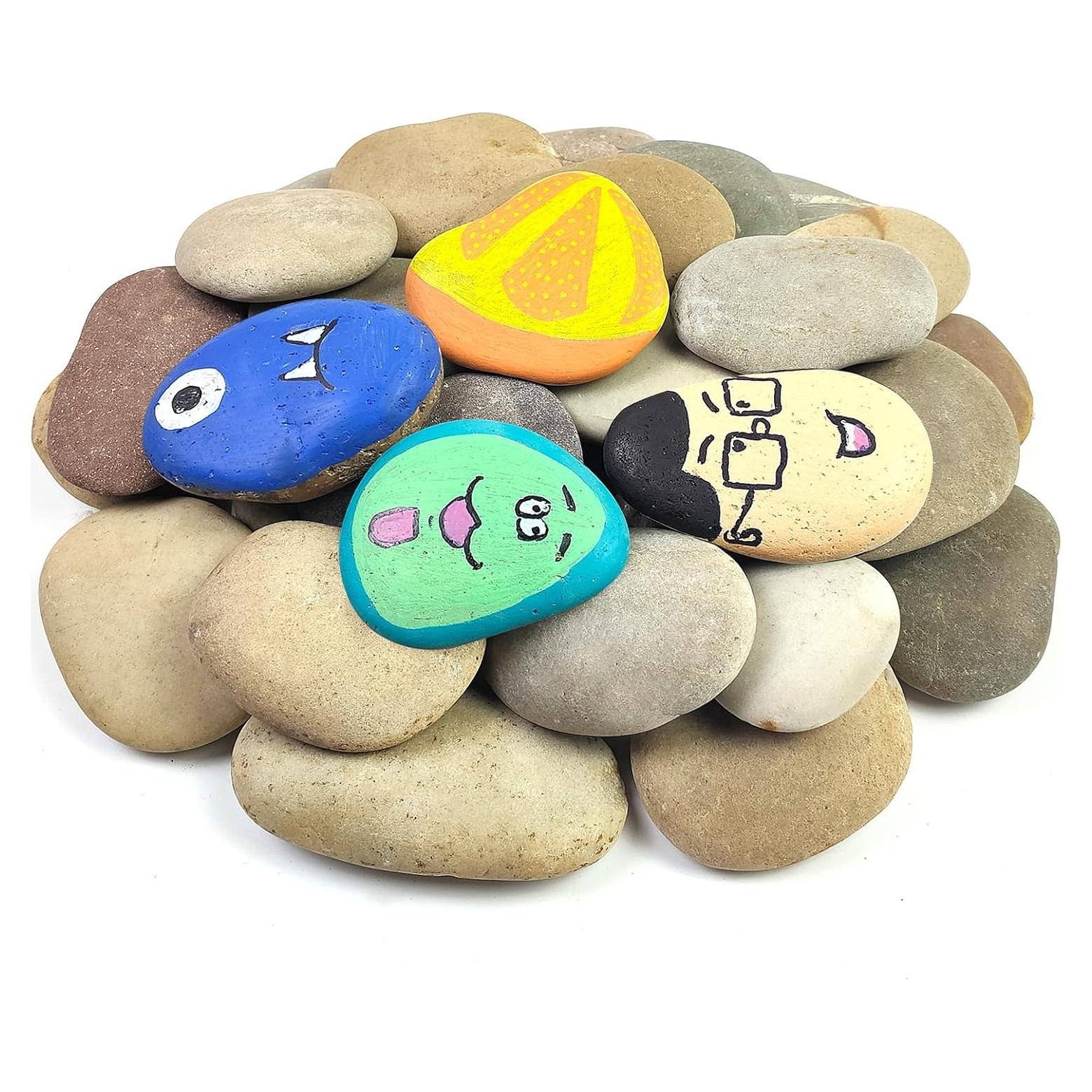 Piedras para Pintar YISZM 10PCS 7.6-10.2 cm Manualidades