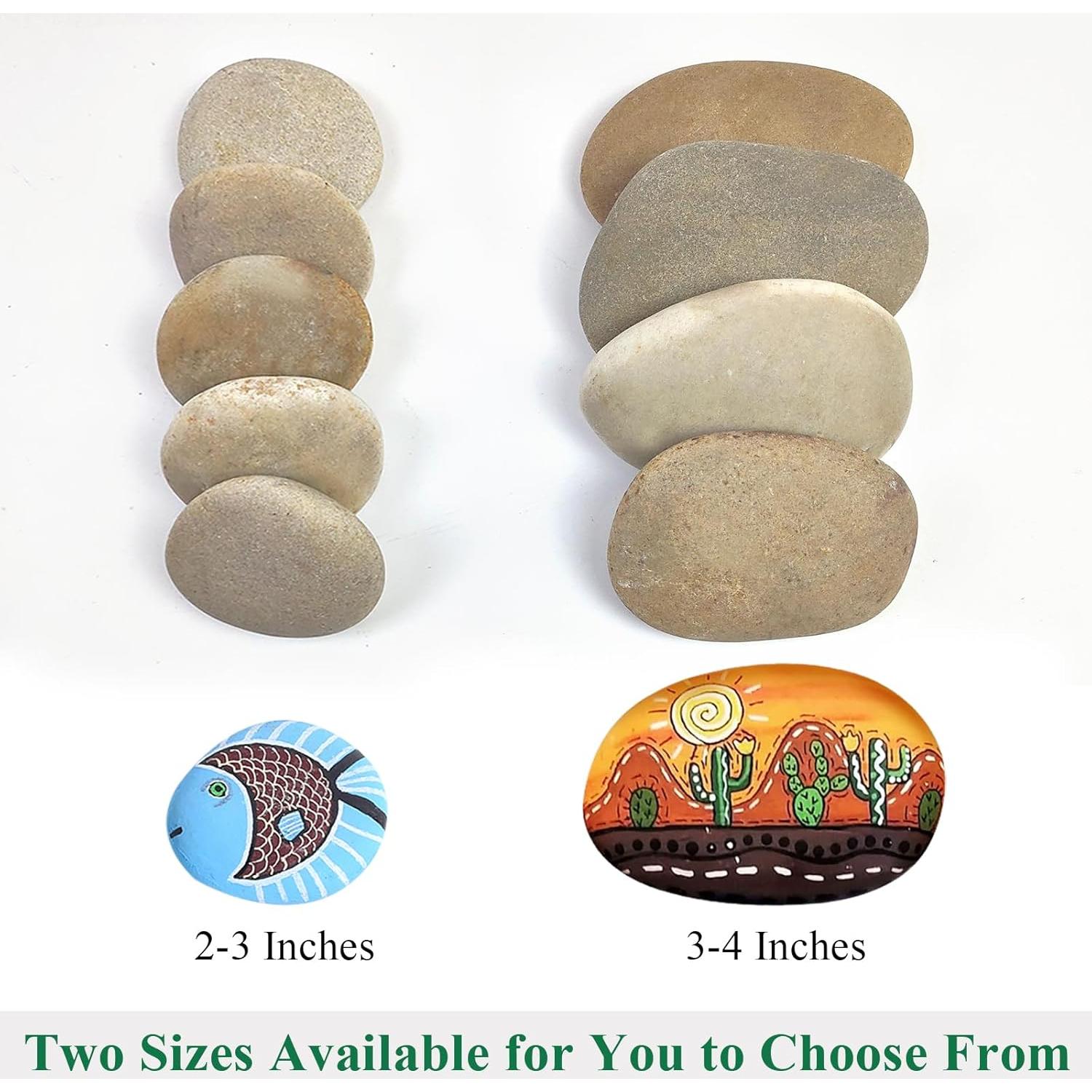 Piedras para Pintar YISZM 10PCS 7.6-10.2 cm Manualidades