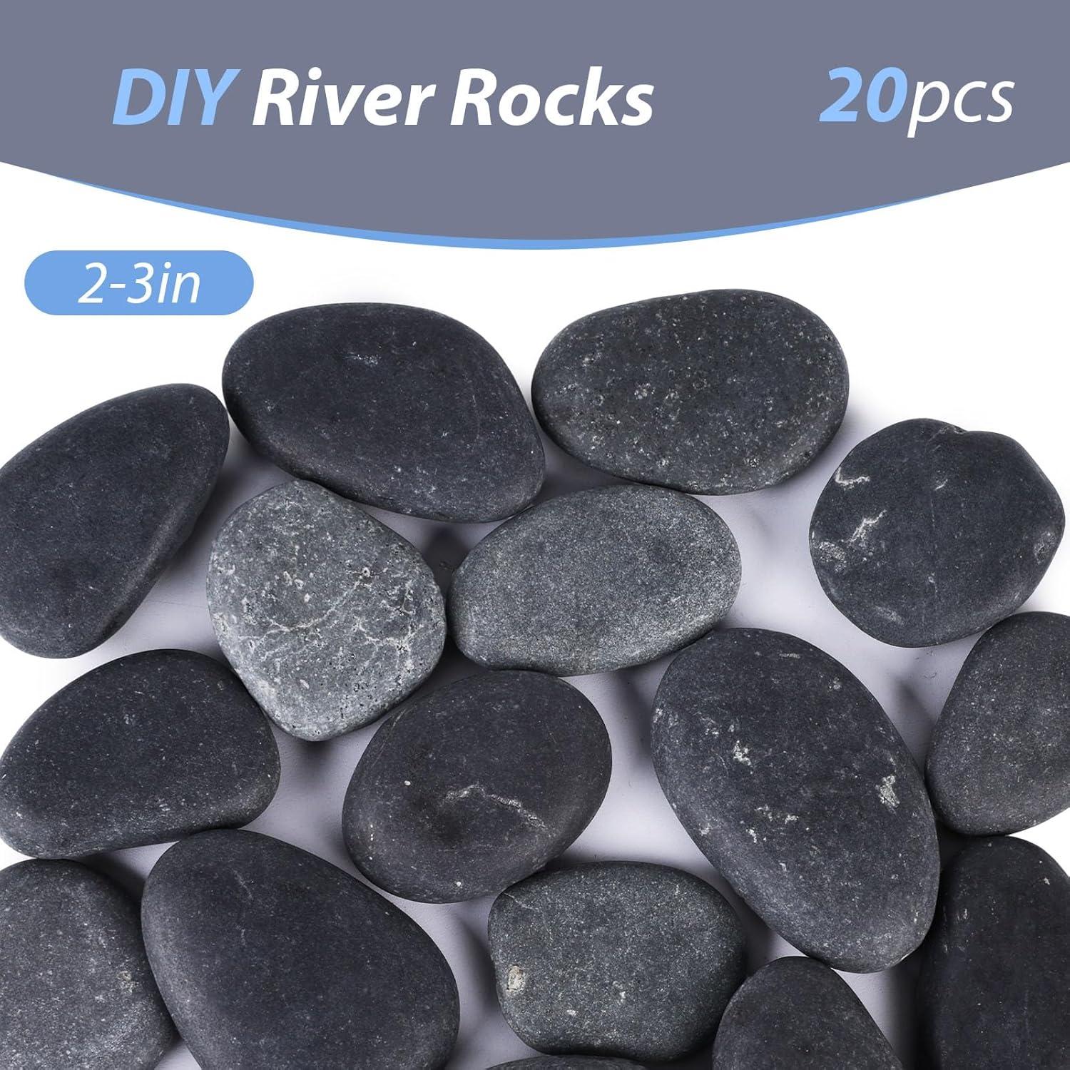 Kit de Rocas de Río para Pintar FuturePlusX 20 Piezas 5-7.6 cm