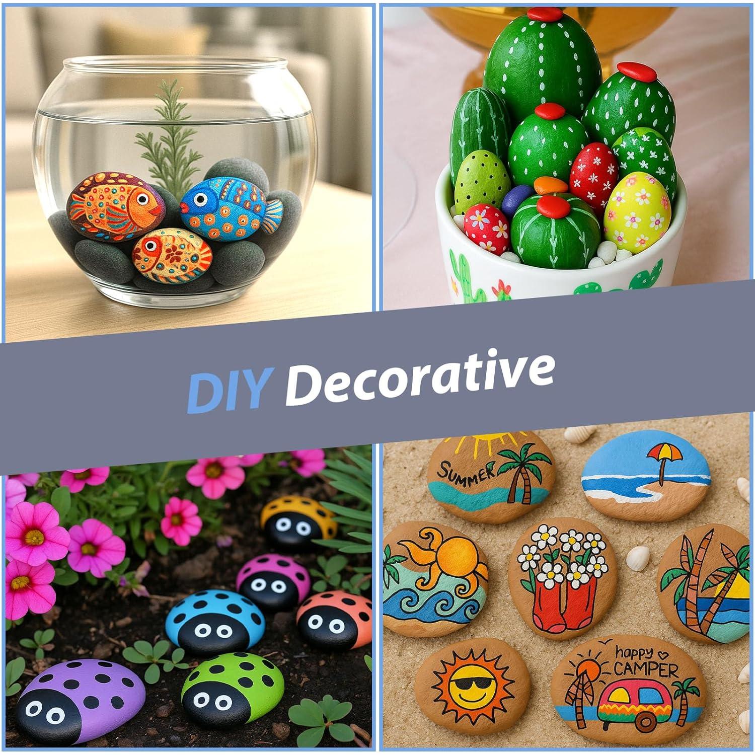 Kit de Rocas de Río para Pintar FuturePlusX 20 Piezas 5-7.6 cm