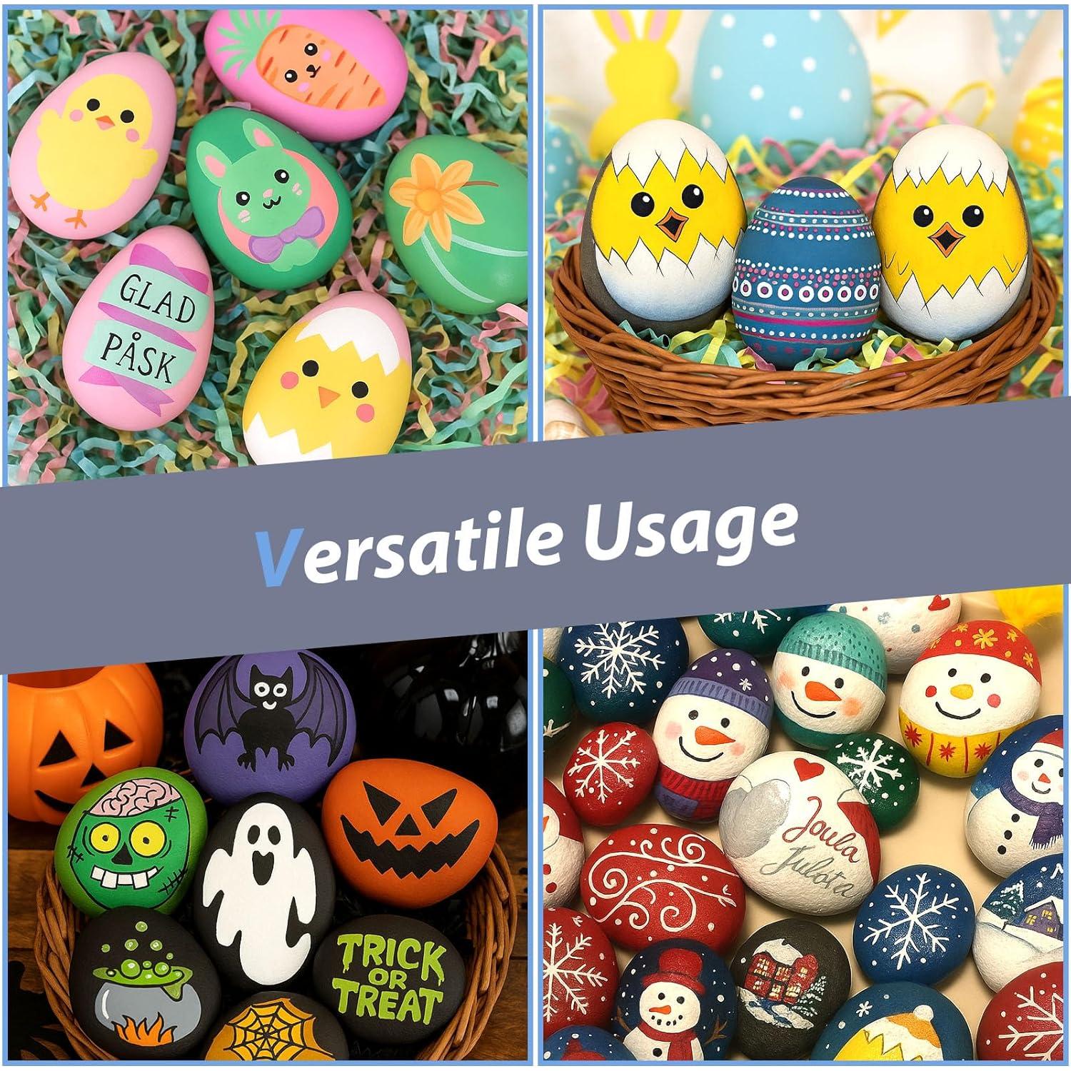 Kit de Rocas de Río para Pintar FuturePlusX 20 Piezas 5-7.6 cm