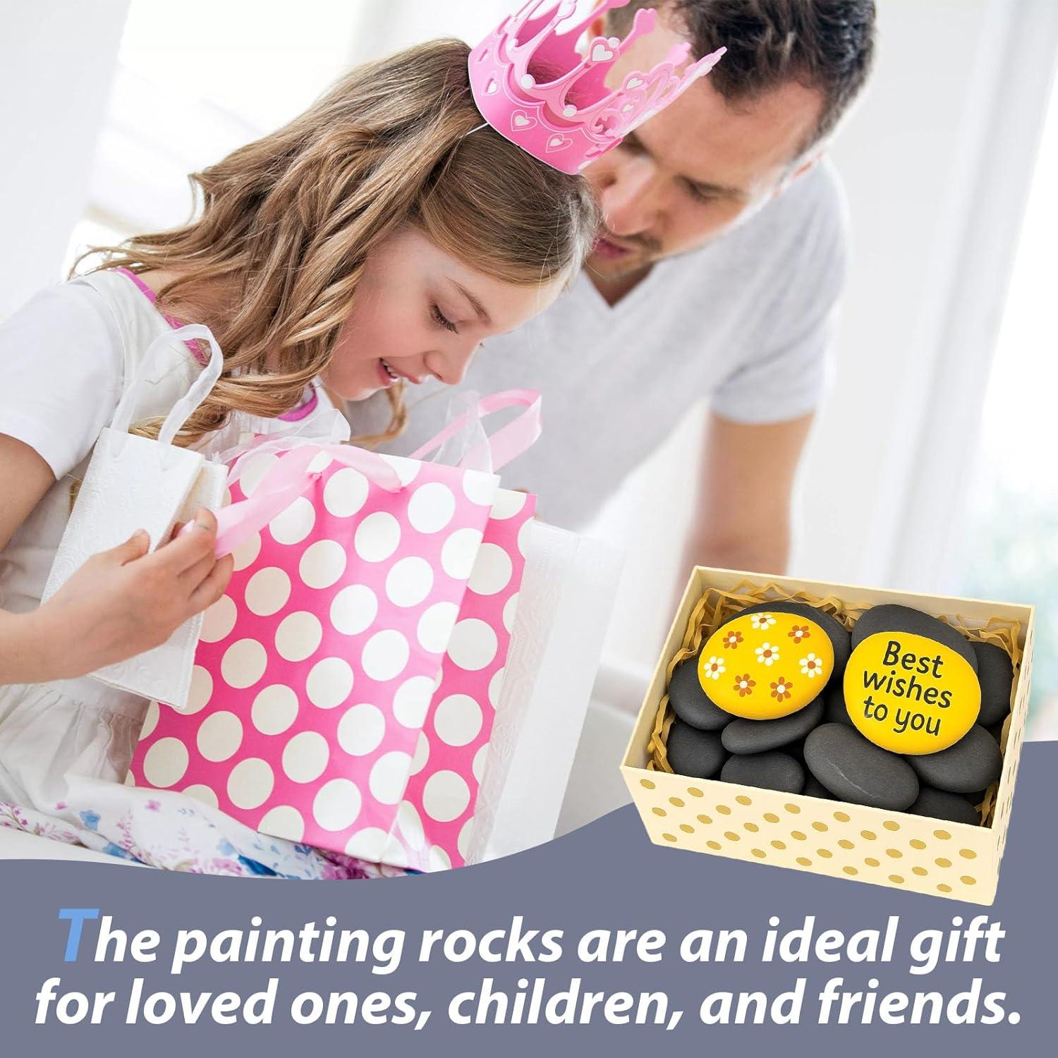 Kit de Rocas de Río para Pintar FuturePlusX 20 Piezas 5-7.6 cm