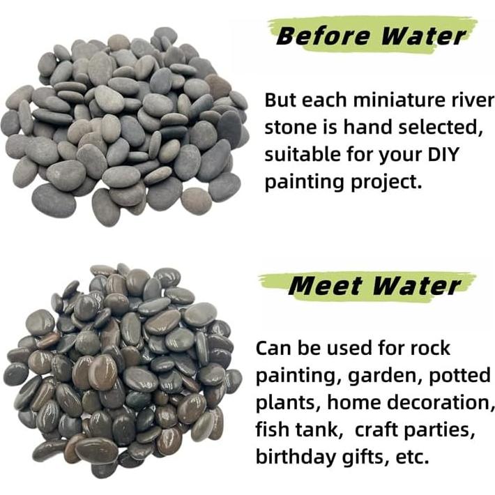 Piedras Pequeñas para Pintar CYLHCM 200PCS 1.5-2.5cm