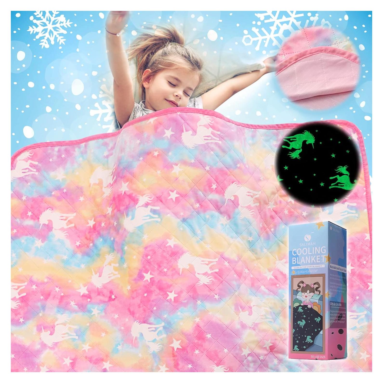 Manta Refrigerante SALIMAH Unicornio 127x152 cm Brilla