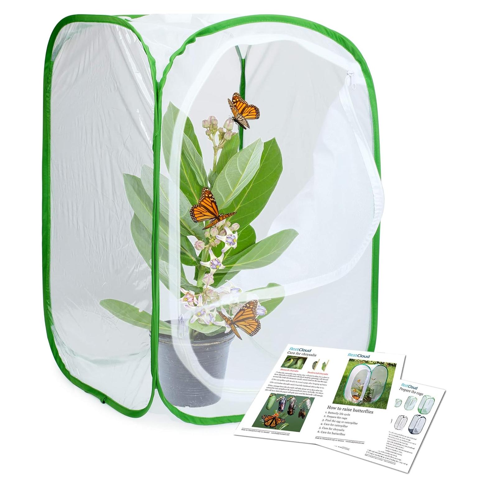 Hábito para Mariposas RestCloud 60 cm Plegable con Malla
