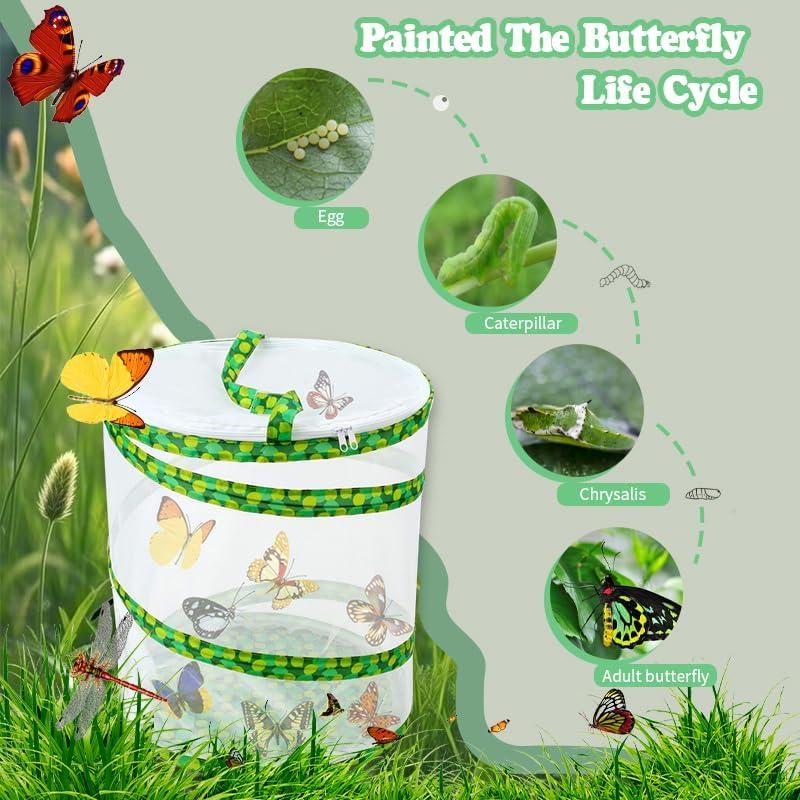 Jaula de Hábitat para Mariposas Petwellhome 19.81 cm x 27.94 cm