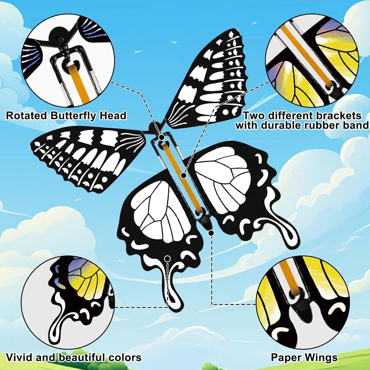 Kit de Manualidades SANYIYIBA 24PCS Mariposas Voladoras DIY