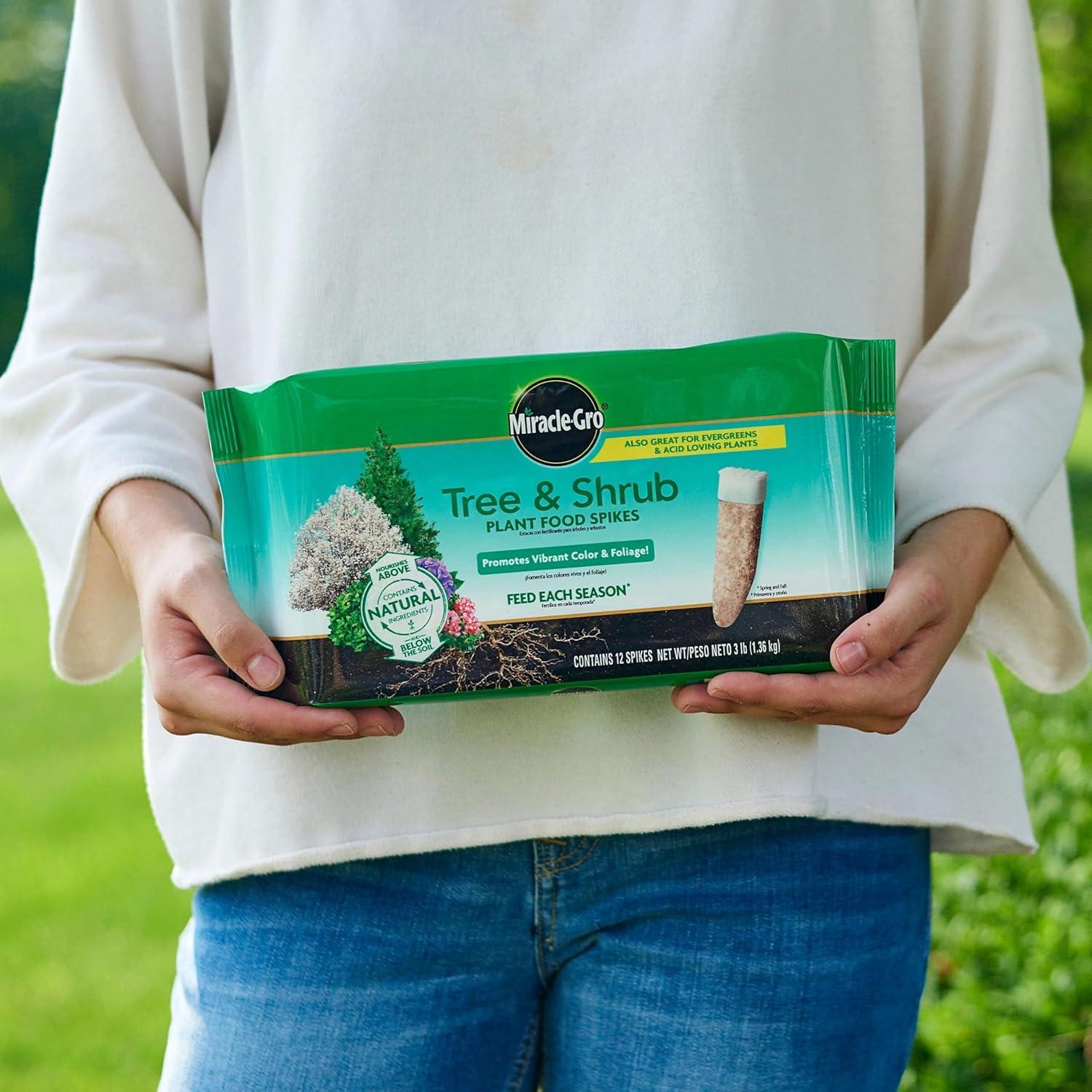 Picos de Alimento para Plantas Miracle-Gro - 12 Picos para Árboles y Arbustos