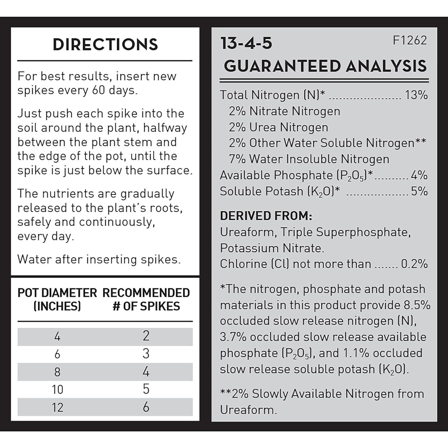 Picos de Fertilizante Jobe's 50 Unidades para Plantas de Interior