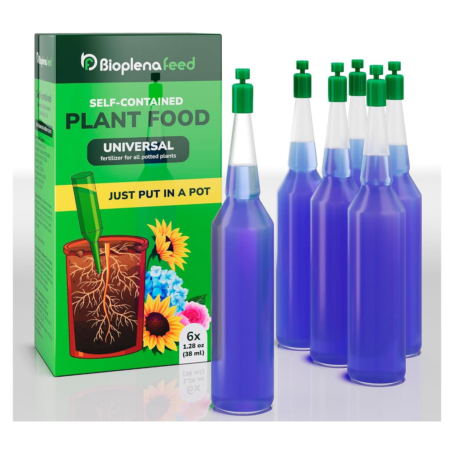 Fertilizante Líquido Multiusos BioPlenaFeed 6x36.3g para Plantas