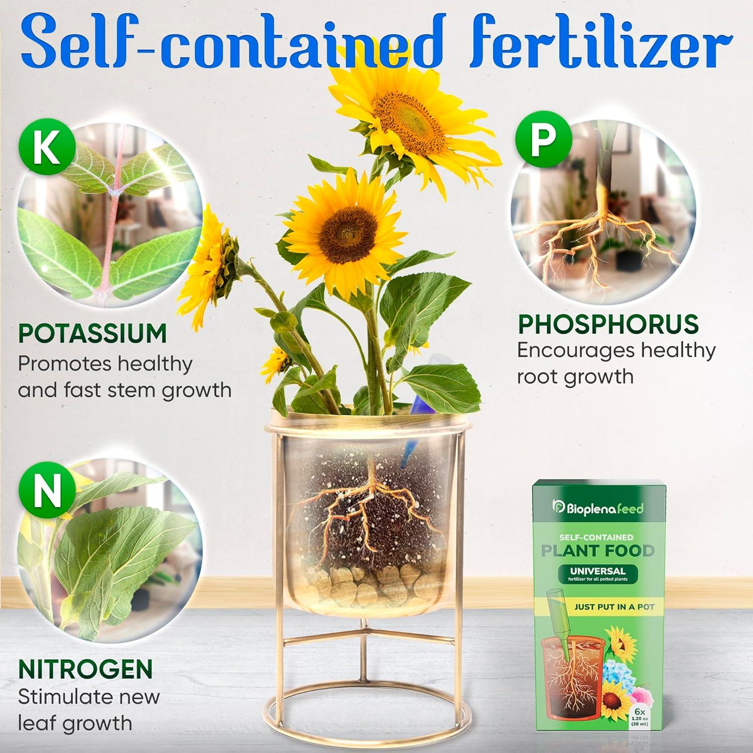 Fertilizante Líquido Multiusos BioPlenaFeed 6x36.3g para Plantas