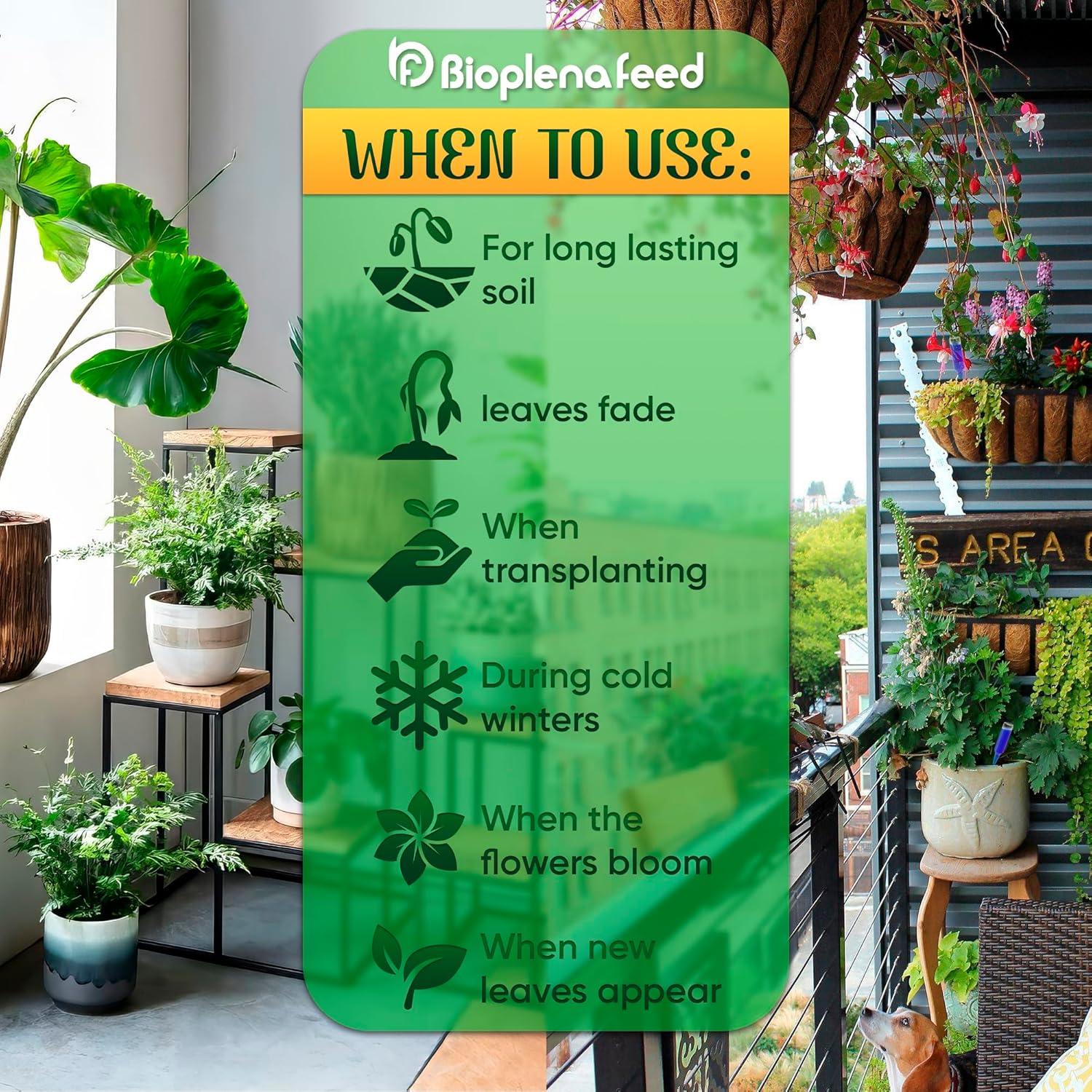 Fertilizante Líquido Multiusos BioPlenaFeed 6x36.3g para Plantas