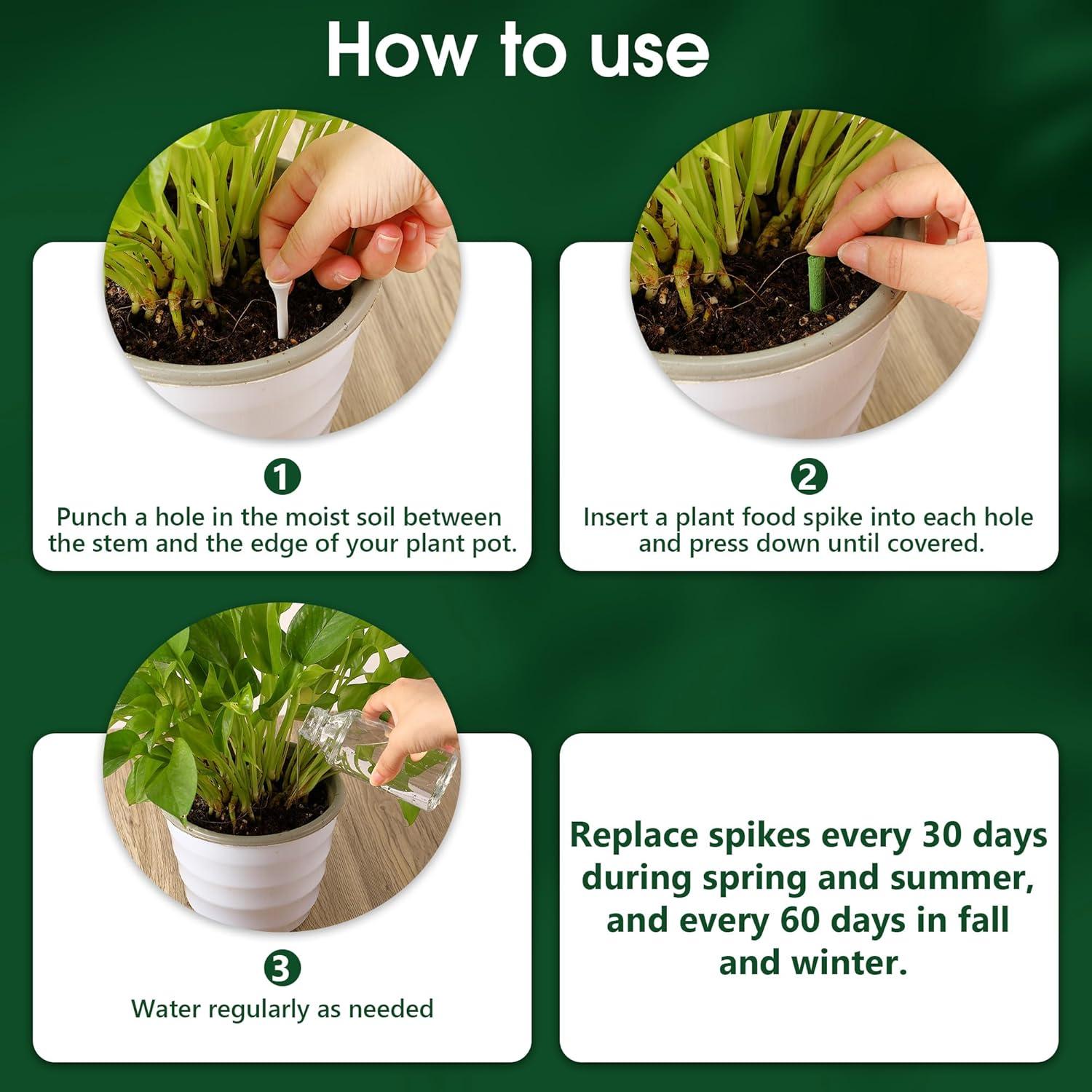 Picos de Fertilizante Enhon para Plantas de Interior - 54 Unidades