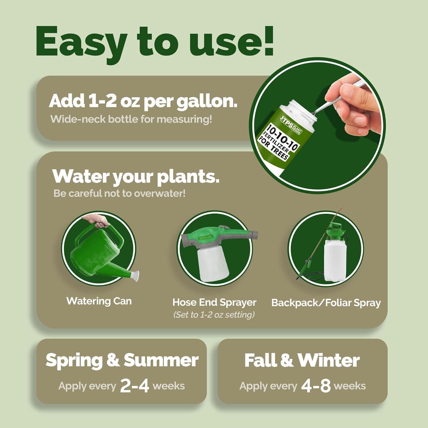 Fertilizante Líquido 10-10-10 TPS Nutrients para Árboles y Arbustos