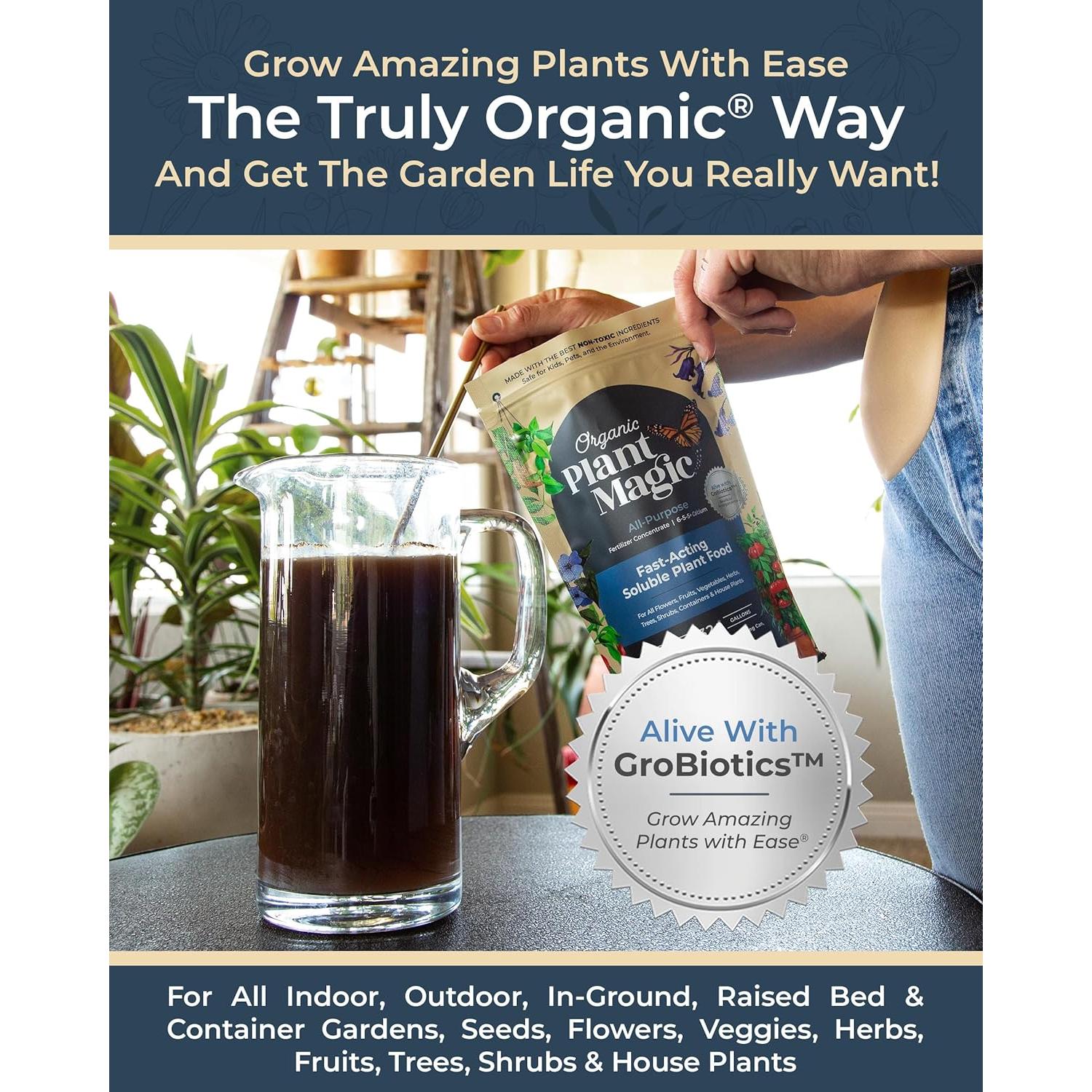 Fertilizante Orgánico Rápido Soluble Magia de Plantas 0.23 kg