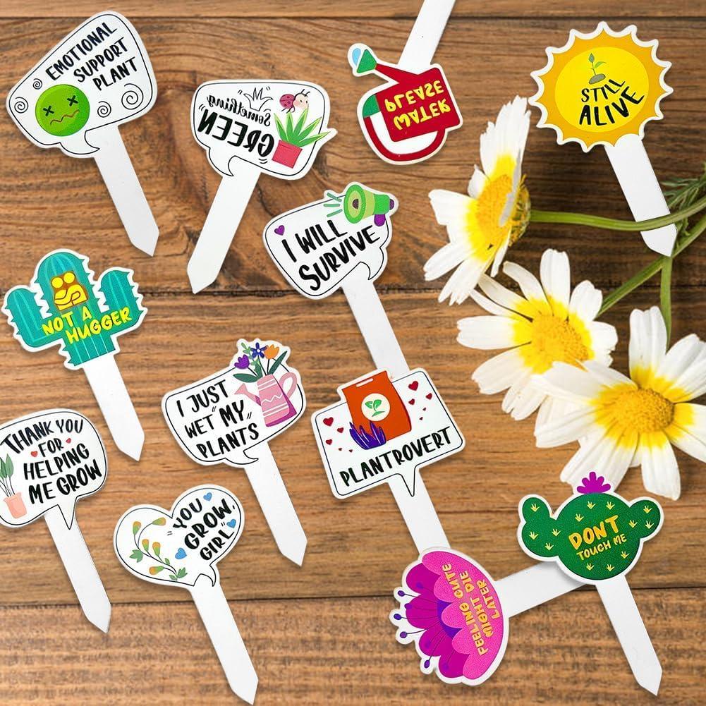 15 Etiquetas de Madera para Plantas Auswalar - Jardín Divertido