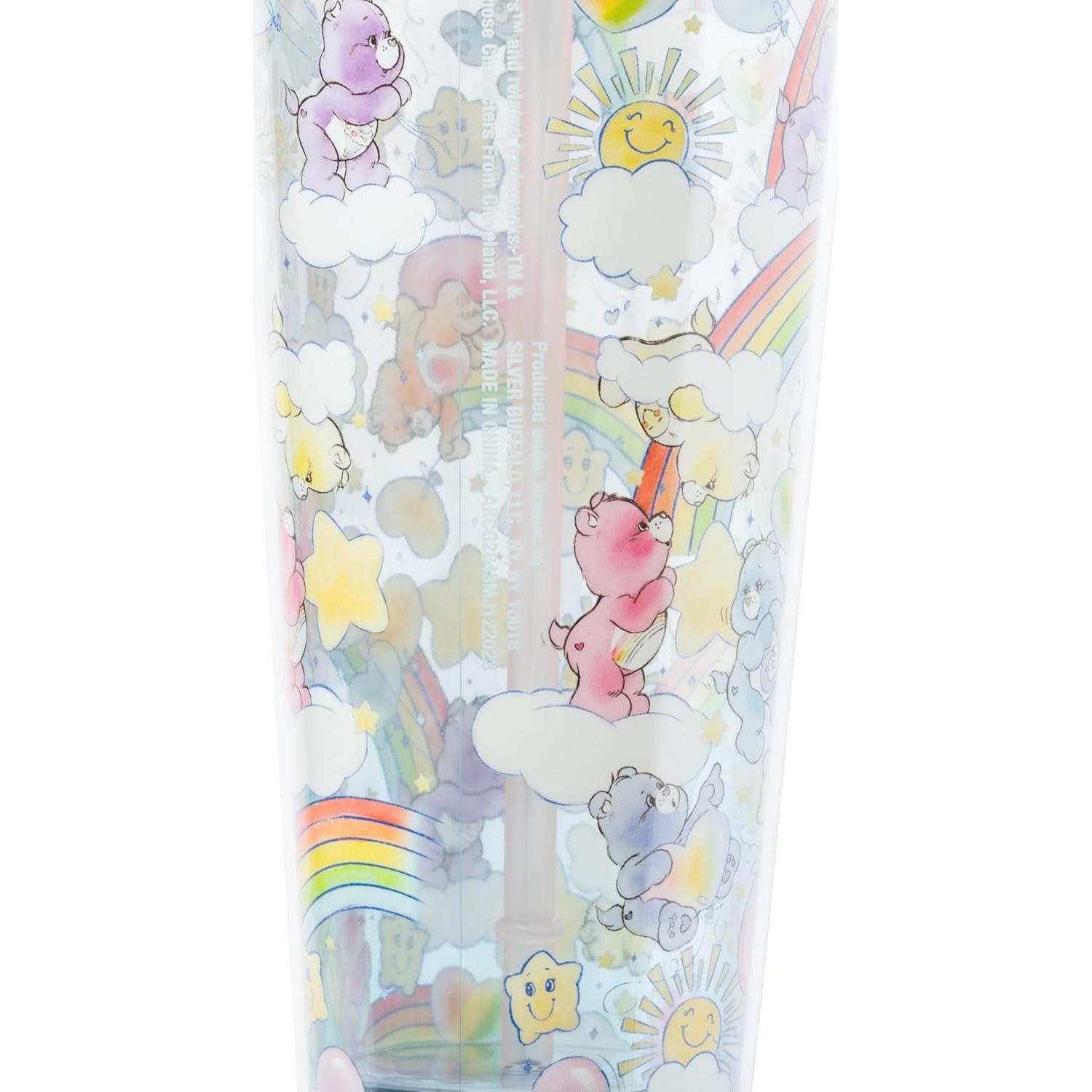 Taza Fría Silver Buffalo Care Bears 710 ml con Pajilla