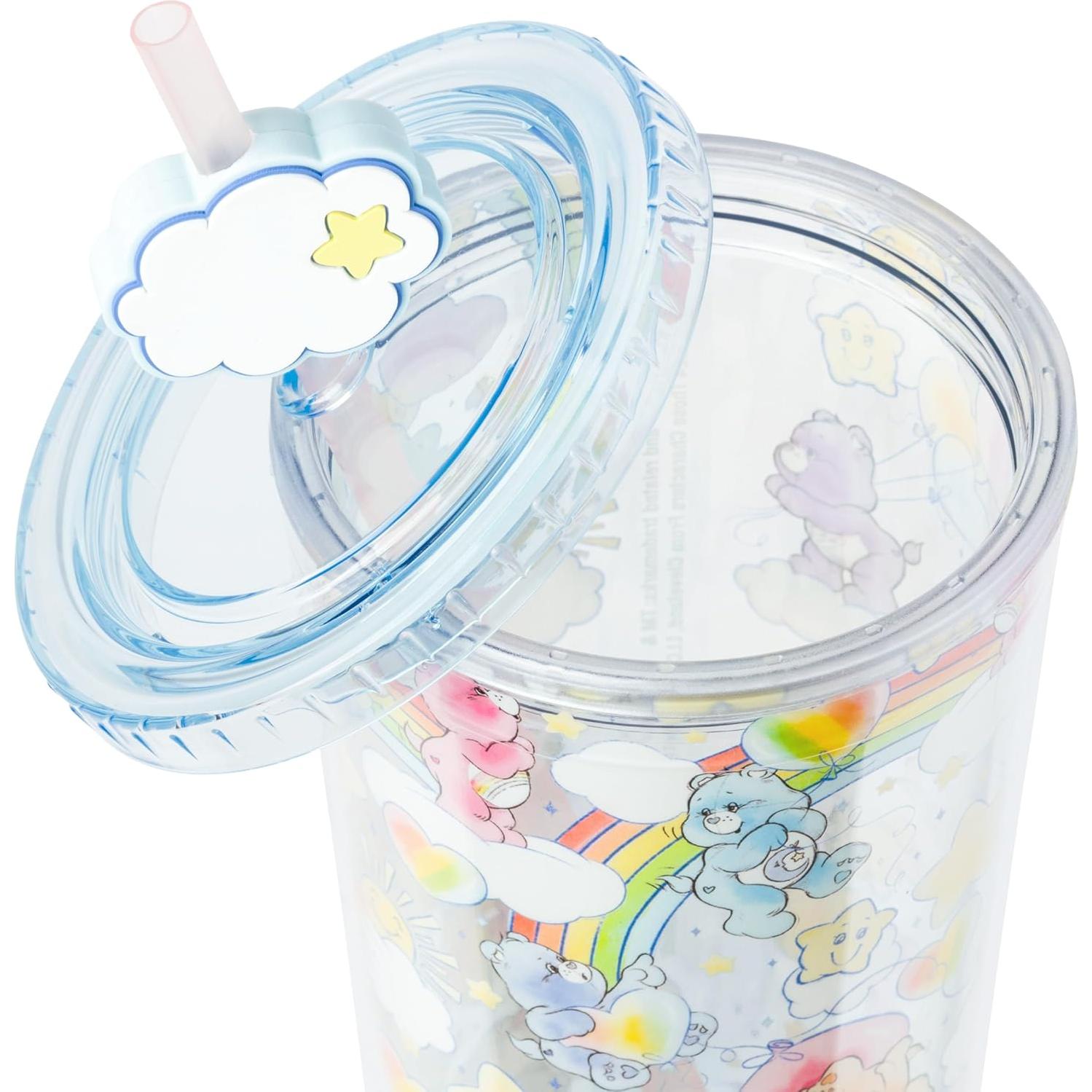 Taza Fría Silver Buffalo Care Bears 710 ml con Pajilla