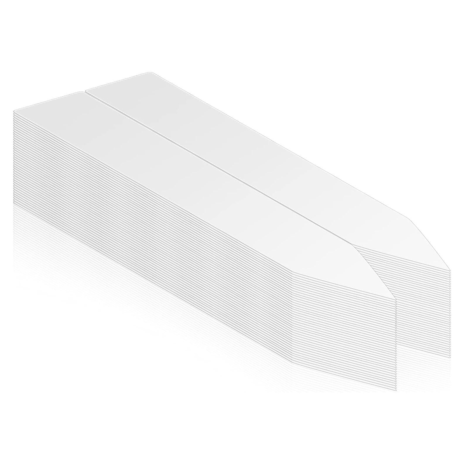 100 Etiquetas de Plantas Blancas AMORNING 10x2cm PVC