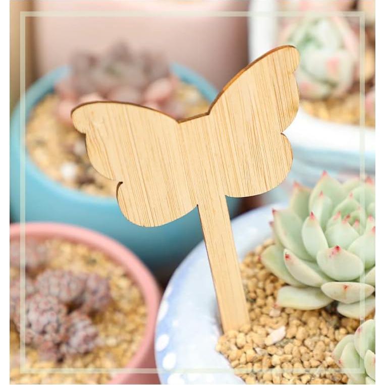 Etiquetas de Plantas de Bambú Elsjoy 90 Piezas 9 Estilos