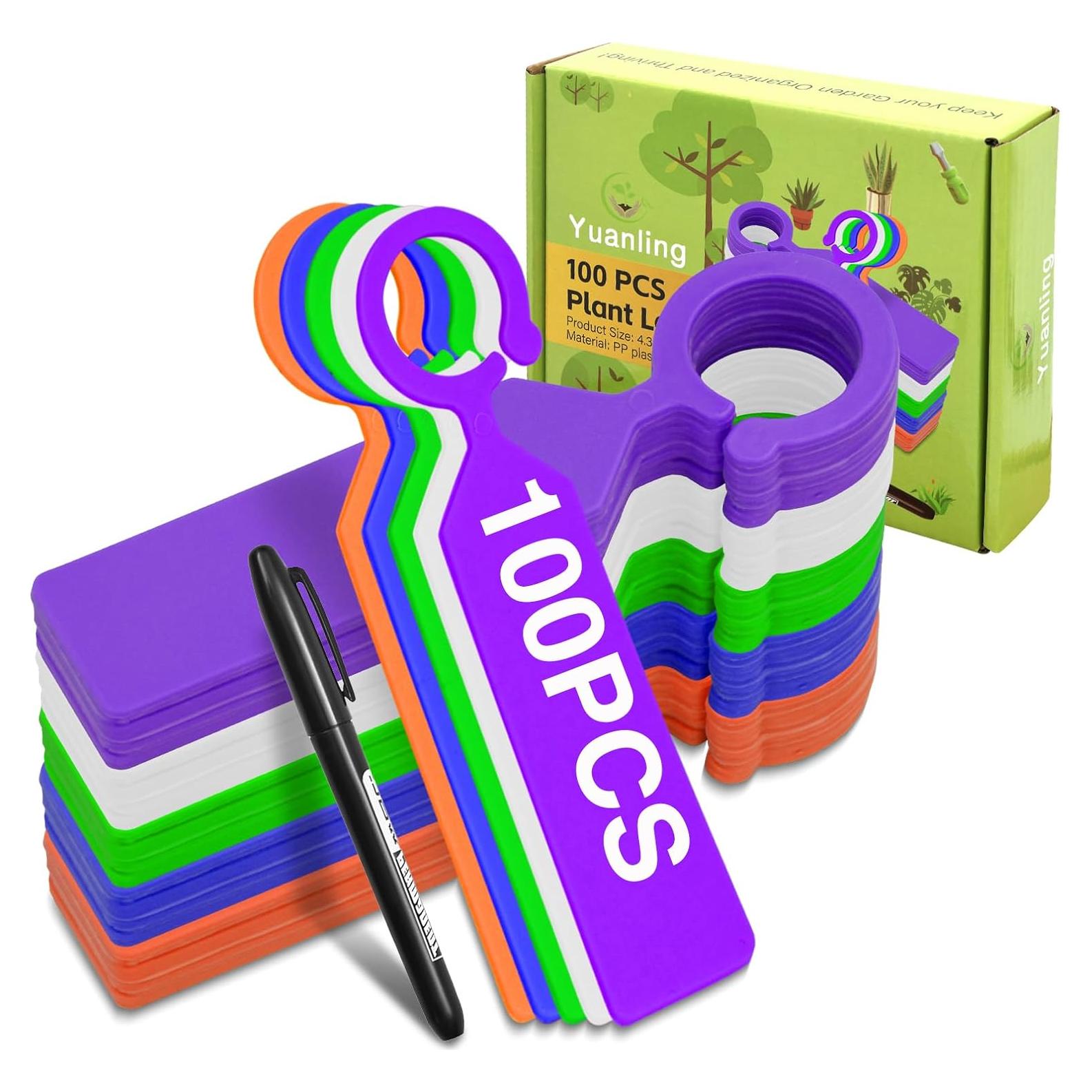 Etiquetas de Jardín Yuanling 100 Pcs Plástico Impermeable