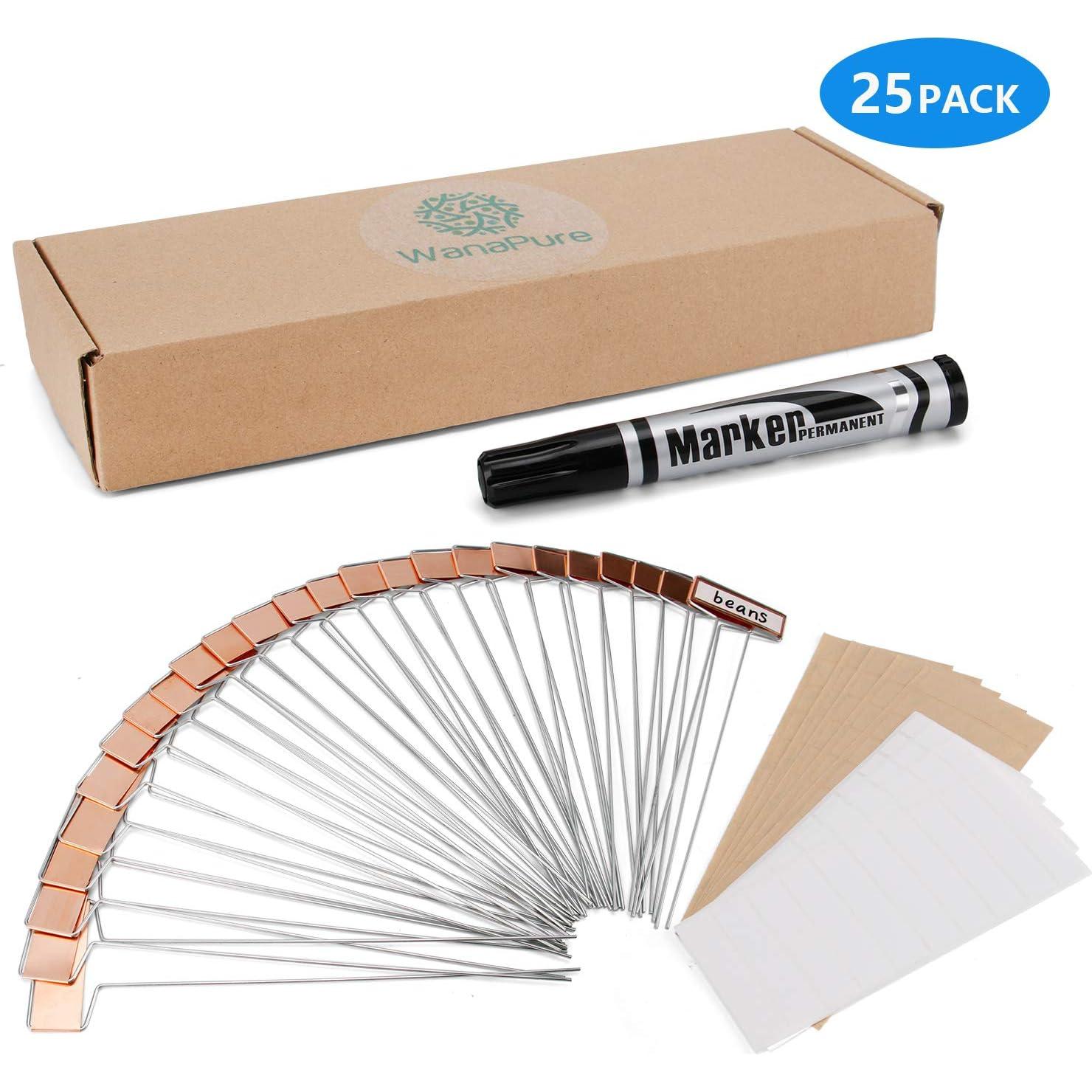 25 Etiquetas de Cobre para Plantas Wanapure 10" Resistentes