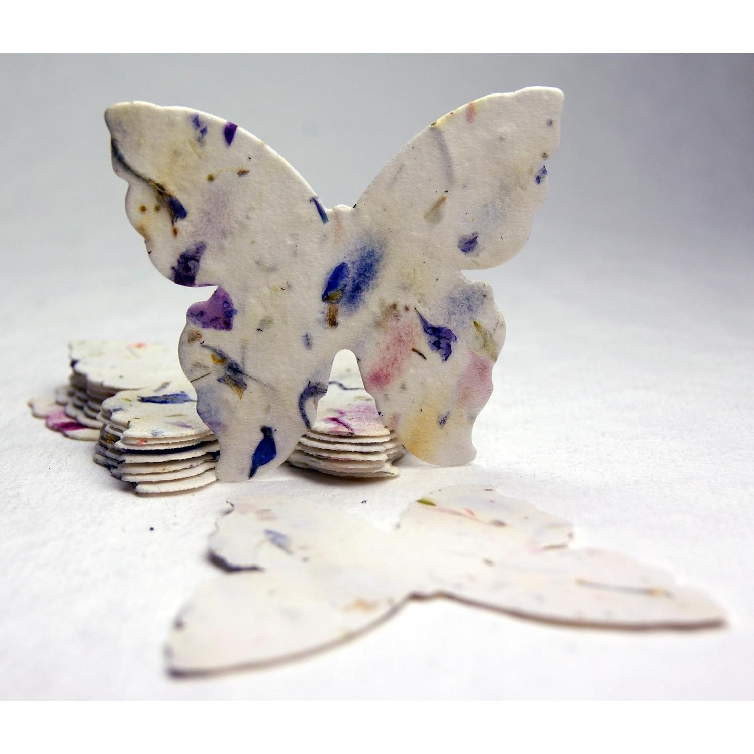 Papel de Semillas de Flores Silvestres Mariposa Of The Earth - Set de 24