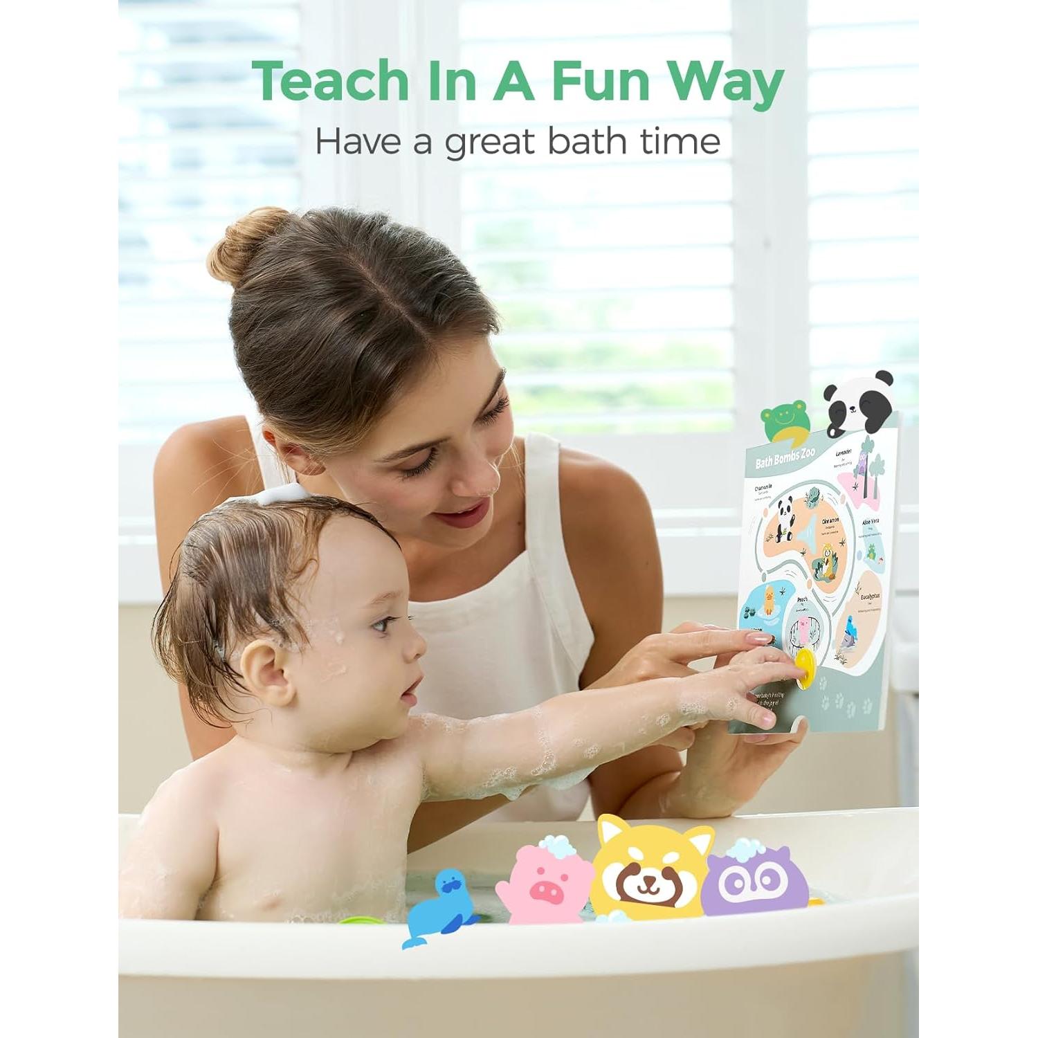 Bombas de Baño de Aceite Esencial Momcozy 14 Pcs Animales