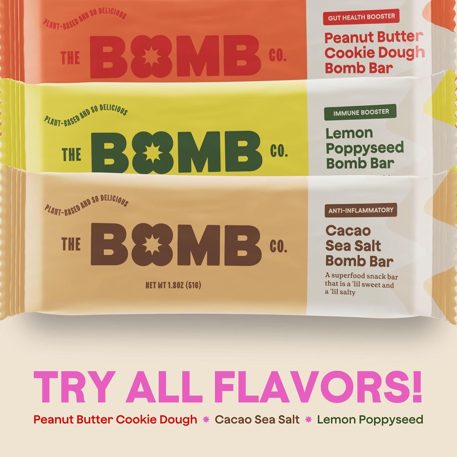 Paquete Variado de Barras Bomb Co. Snacks Saludables 459g