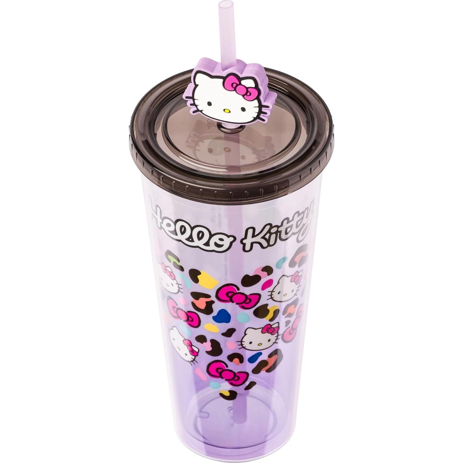 Vaso Frío Hello Kitty 710 ml con Tapa y Popote - Silver Buffalo